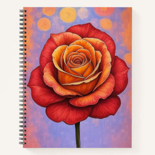 Fireheart Träumerische Rose Stationär Notizbuch