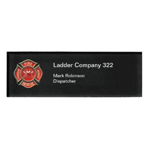 FIrehouse Alarm Dispacther Namenschild