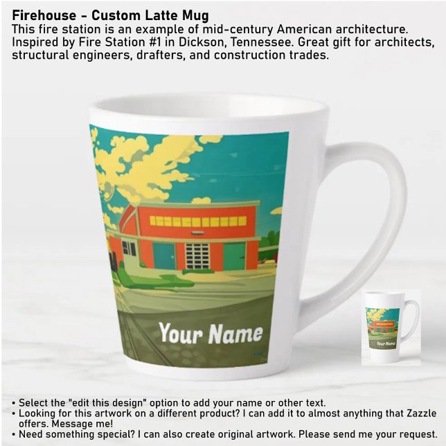 Firehouse - Custom Latte Mug Milchtasse (Von Creator hochgeladen)