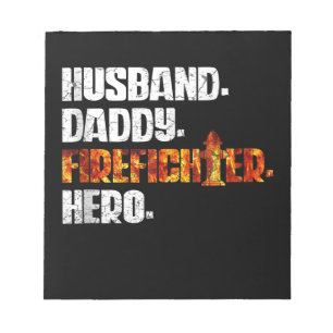 Fireman American Flag Red Line US Feuerwehrmann Va Notizblock
