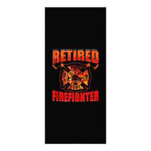 Fireman American Flag Red Line US Feuerwehrmann Werbekarte