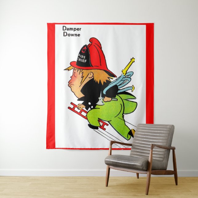fireman Damper Downe Wandteppich (Beispiel)