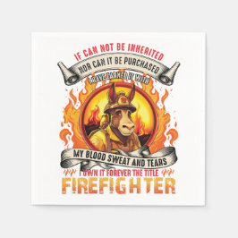 Fireman Donkey Paper Napkin Serviette