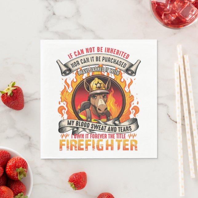 Fireman Donkey Serviette (Beispiel)