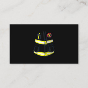 Fireman Firefighter Costume Halloween Empfehlungskarte