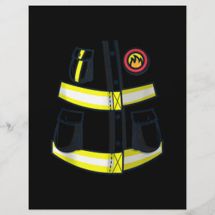 Fireman Firefighter Costume Halloween Flyer