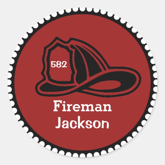 Fireman Hat Stickers (Vorderseite)