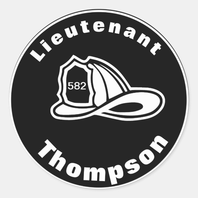 Fireman Hat Stickers (Vorderseite)