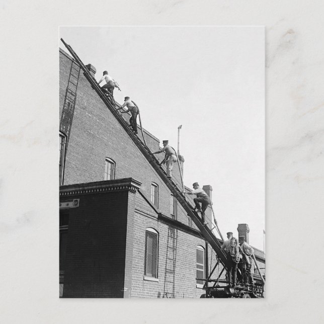 Firemen Training School, 1920 Postkarte (Vorderseite)