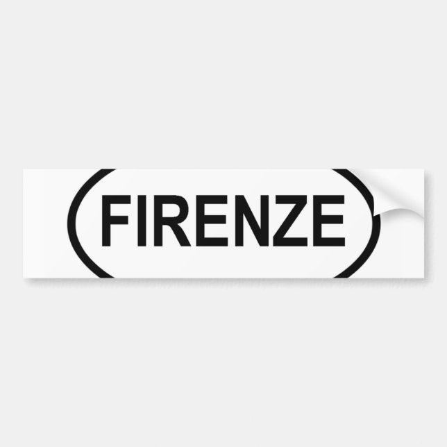 Firenze Bumper Sticker (Devant)