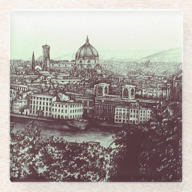 Firenze Glasuntersetzer (Vorderseite)