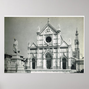 Firenze, S. Croce Church Italien Poster