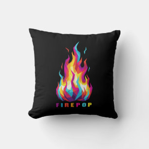 FIREPOP Farbfeuer Polygonal Kissen
