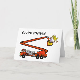 Fireruck Baby Shower Einladungen Anpassen!