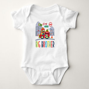 Fireruck Big Brother Baby Strampler