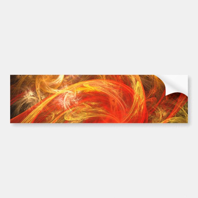 Firestorm Abstrakt Art Autoaufkleber (Vorne)
