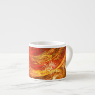Firestorm Abstrakt Art Espresso Tasse