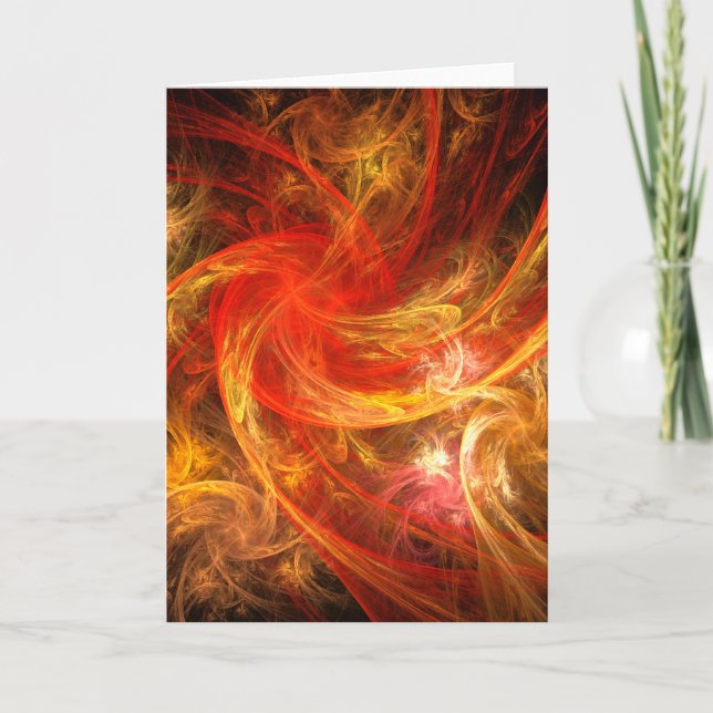 Firestorm Abstrakt Art Grußkarte Karte (Vorderseite)