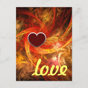 Firestorm Liebe Postkarte