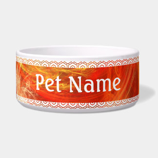 Firestorm Nova Abstrakt Art Dog Bowl Napf