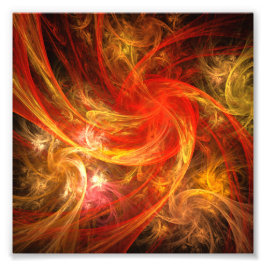 Firestorm Nova Abstrakt Art Foto Print