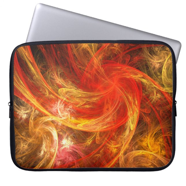 Firestorm Nova Abstrakt Art Laptop-Sieb Laptopschutzhülle (Vorderseite)