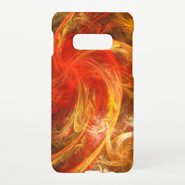 Firestorm Nova Abstrakt Art Matte Samsung Galaxy Hülle (Rückseite)