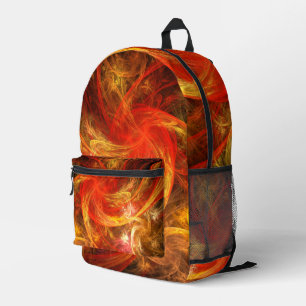 Firestorm Nova Abstrakte Kunst Bedruckter Rucksack