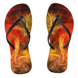 Firestorm Nova Abstrakte Kunst Flip Flops