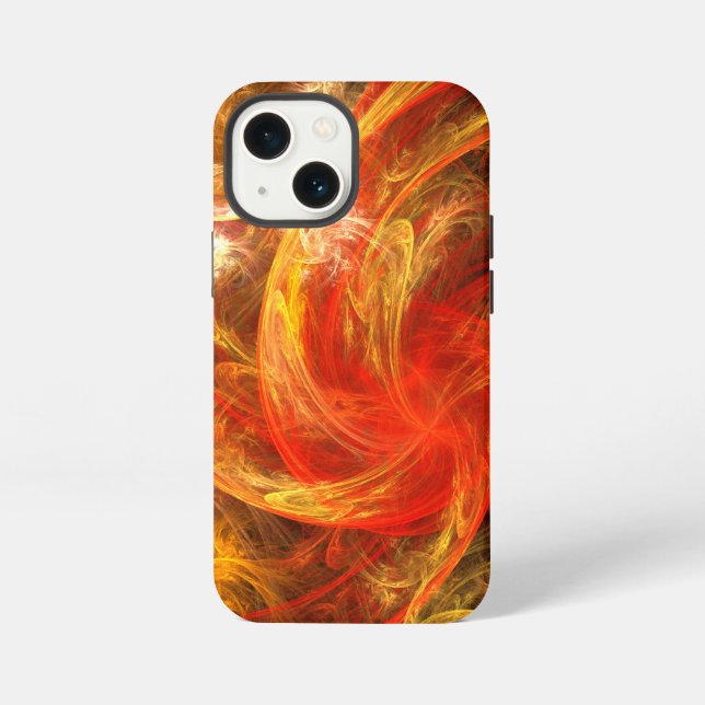 Firestorm Nova Abstrakte Kunst iPhone 13 Mini Hülle (Rückseite)