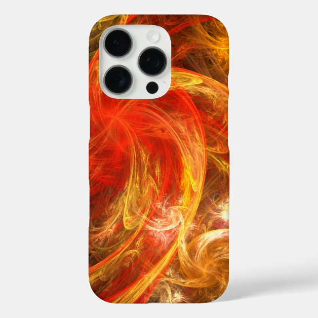 Firestorm Nova Abstrakte Kunst iPhone 16 Pro Hülle (Rückseite)