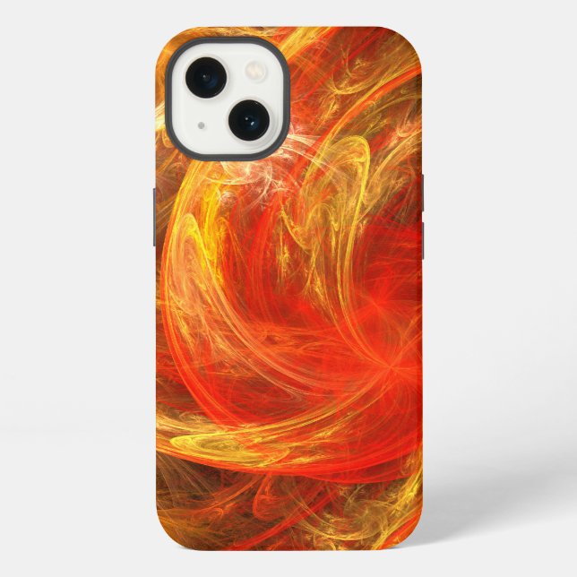 Firestorm Nova Abstrakte Kunst iPhone Hülle (Rückseite)