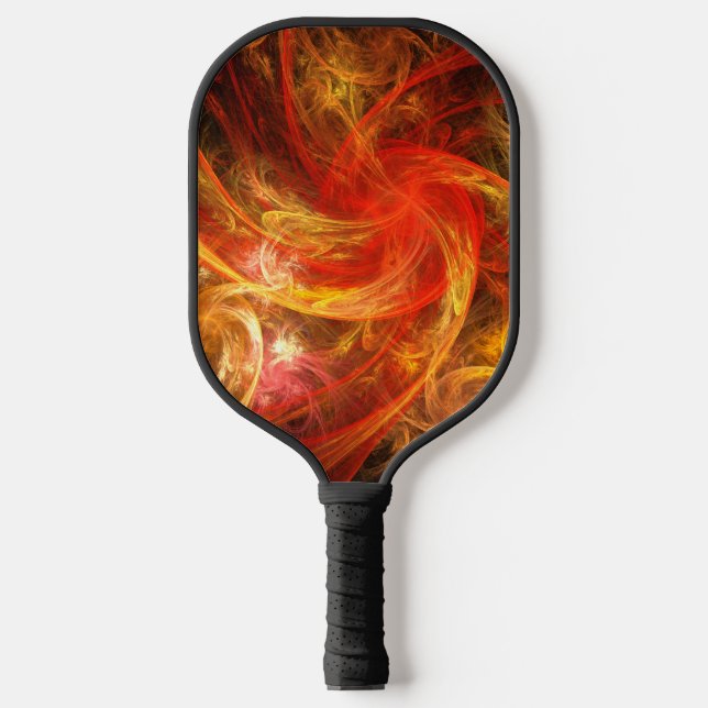 Firestorm Nova Abstrakte Kunst Pickleball Schläger (Vorderseite)