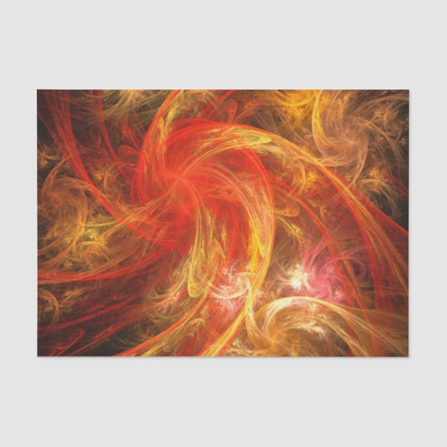 Firestorm Nova Abstrakte Kunst Seidenpapier (Vorderseite)