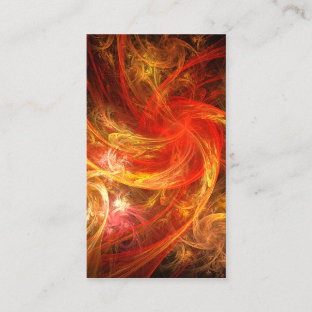 Firestorm Nova Carte de visite d'art Abstrait (Devant)