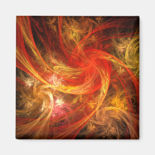 Firestorm Nova Magnet Carré d'art Abstrait
