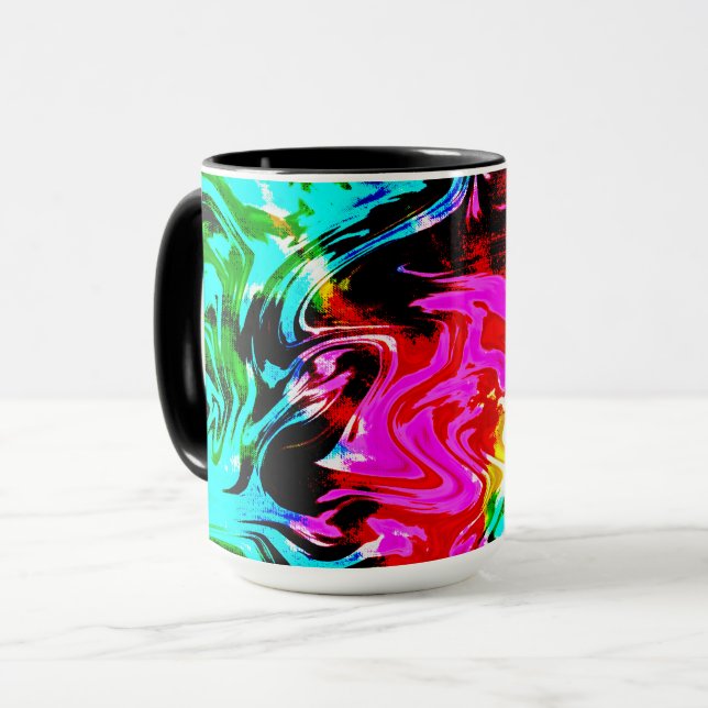 Firestorm Tie Dye, Café Mug (Devant gauche)