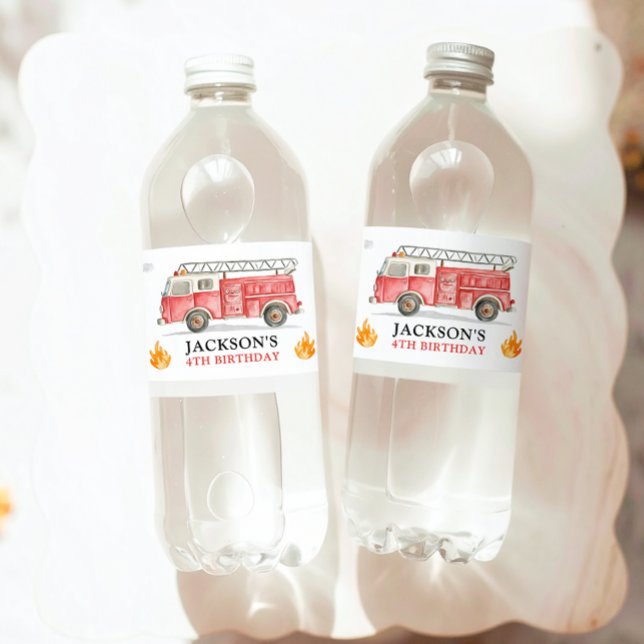 Firetruck Calling All Firefigthers Boy Birthday (Von Creator hochgeladen)