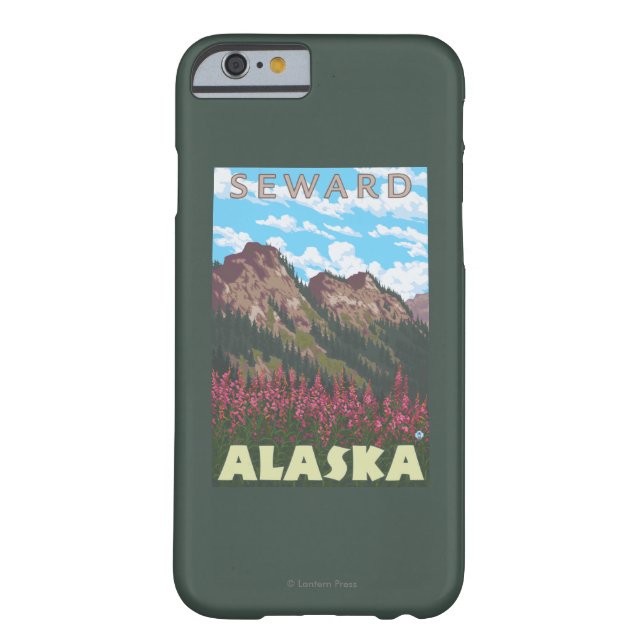 Fireweed u. Berge - Seward, Alaska Case-Mate iPhone Hülle (Rückseite)