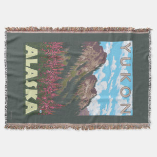 Fireweed u. Berge - Yukon, Alaska Decke