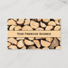 Firewood Cut Logs Visitenkarte
