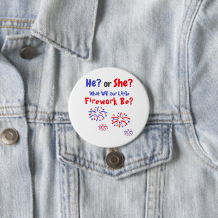 Firework American Gender Reveal Button