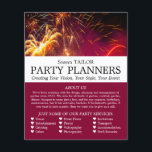 Firework-Anzeige, Party-Event-Plannerwerbung Flyer<br><div class="desc">Firework Display,  Party Event Planner Werbung Flyer vom Business Card Store.</div>