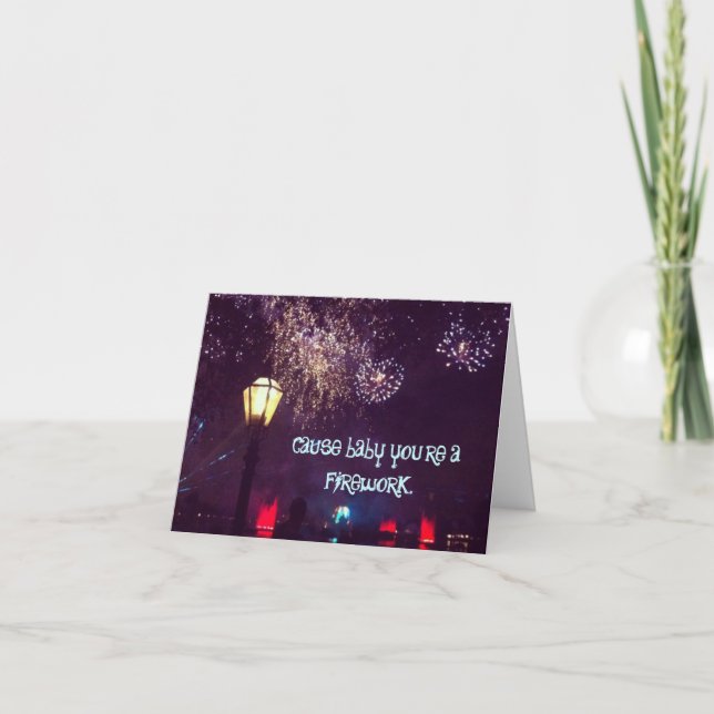 Firework Card Karte (Vorderseite)