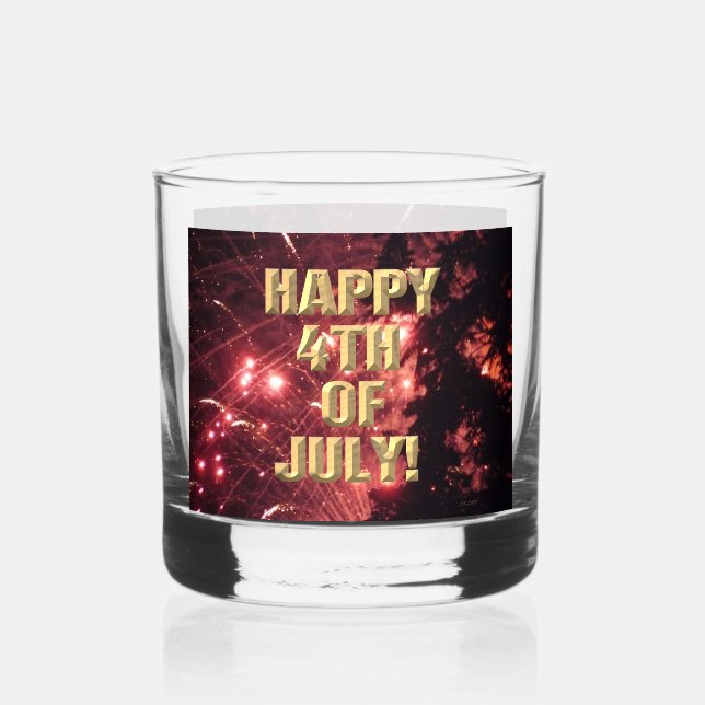 Fireworks 3 roches 4 juillet verre (Recto)