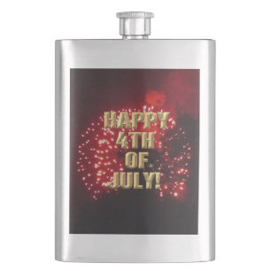 Fireworks 7 4 juillet flacon en acier inoxydable