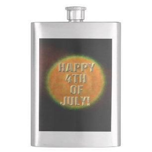 Fireworks 9 4 juillet flacon en acier inoxydable