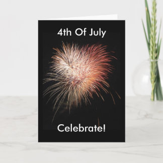 Fireworks American Patriotic Card Karte