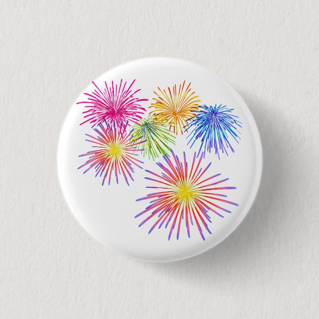Fireworks Big Party Celebration Firecracker Button (Vorderseite)