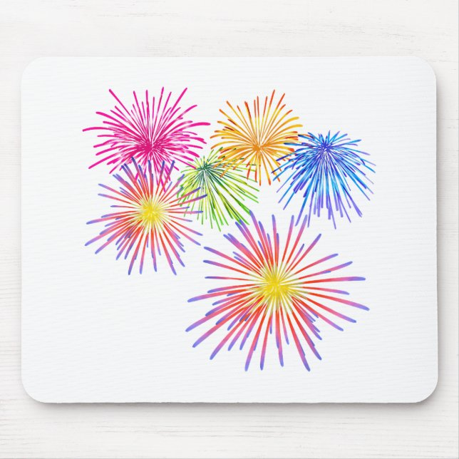 Fireworks Big Party Celebration Firecracker Mousepad (Vorne)